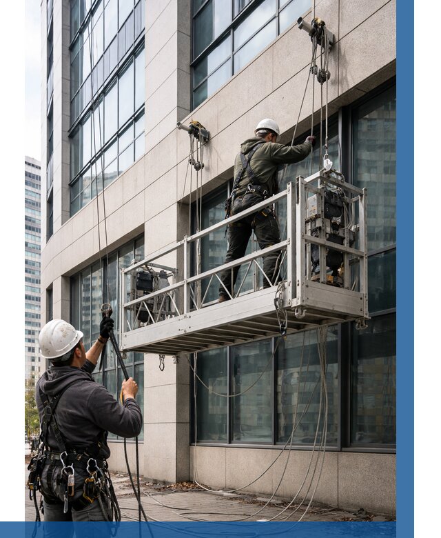 Монтаж и подъем фасадной люльки в Юбилейном от 12364 р. | ВЫСОТНИК-Юбл