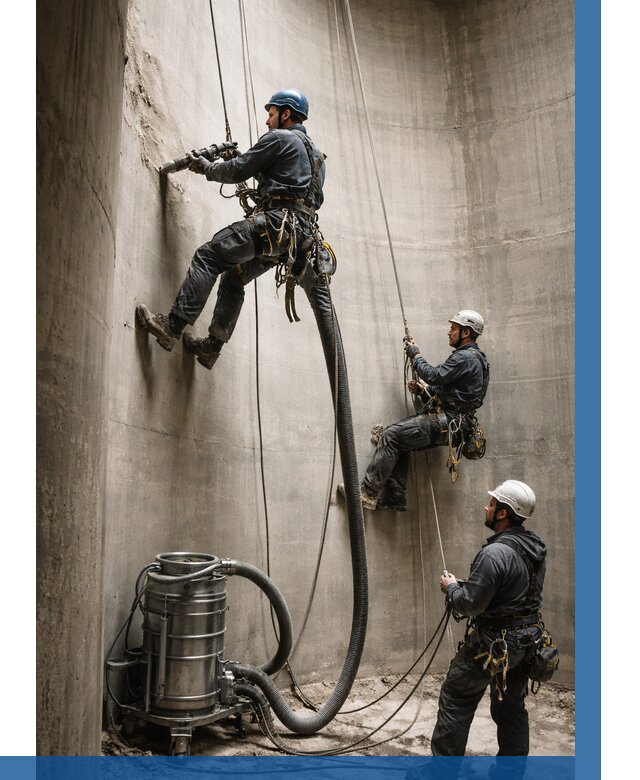 Зачистка силосов в Юбилейном от 4636 р. Договор и смета ВЫСОТНИК-Юбл