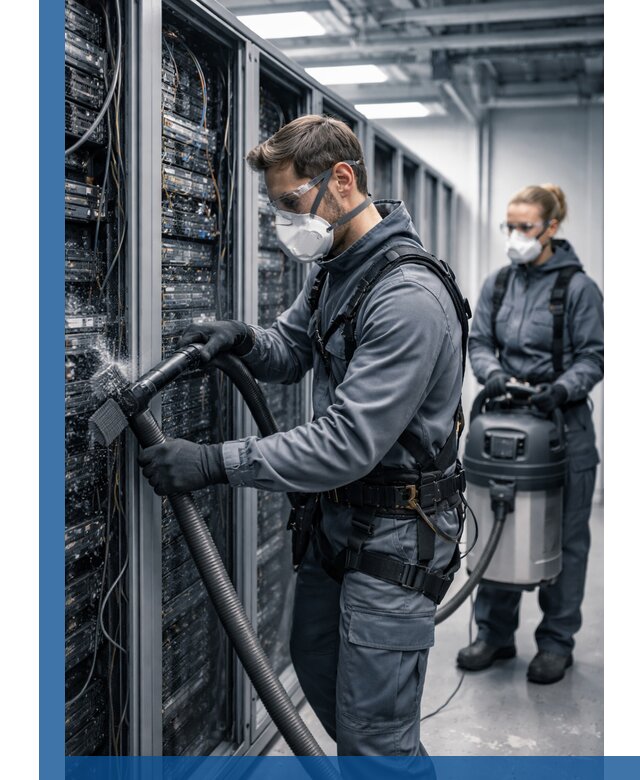 Обеспыливание серверной комнаты в Юбилейном, профессиональная очистка