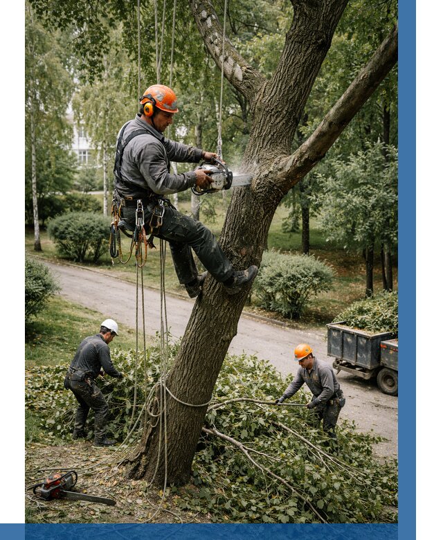 Кронирование деревьев в Юбилейном от 6697 р. | ВЫСОТНИК-Юбл