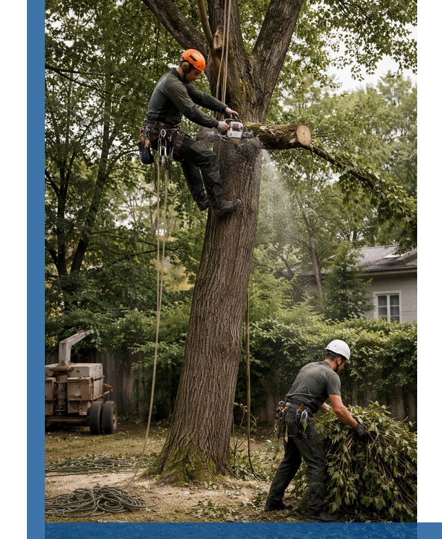 Кронирование деревьев в Юбилейном, безопасная высотная обрезка