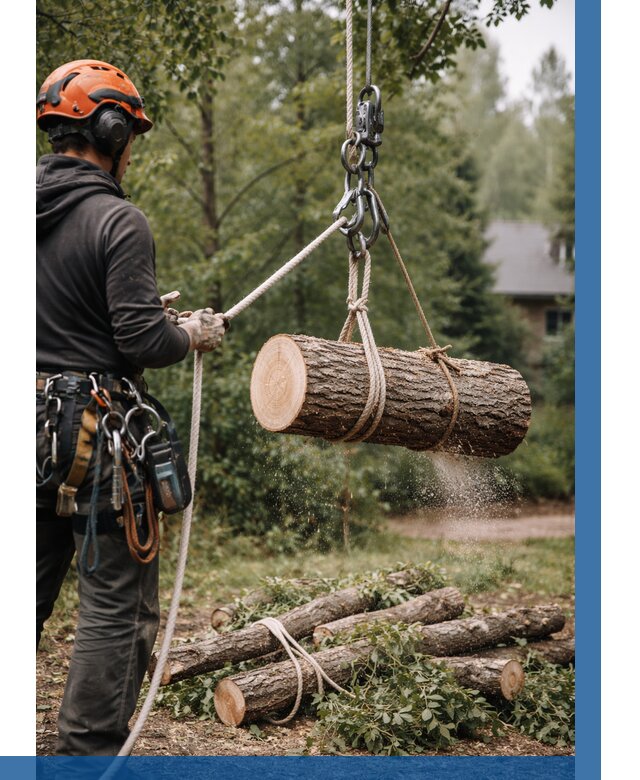 Валка деревьев частями в Юбилейном от 7727 р. | ВЫСОТНИК-Юбл