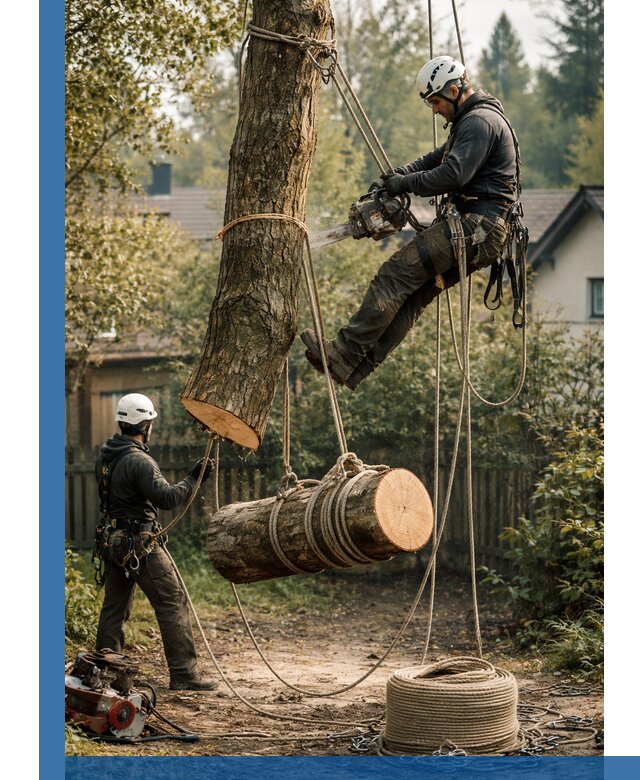 Валка деревьев частями в Юбилейном, безопасно и аккуратно