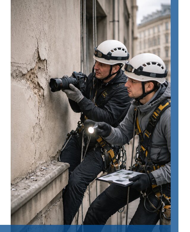 Фотофиксация дефектов фасада в Юбилейном от 4636 р. | ВЫСОТНИК-Юбл