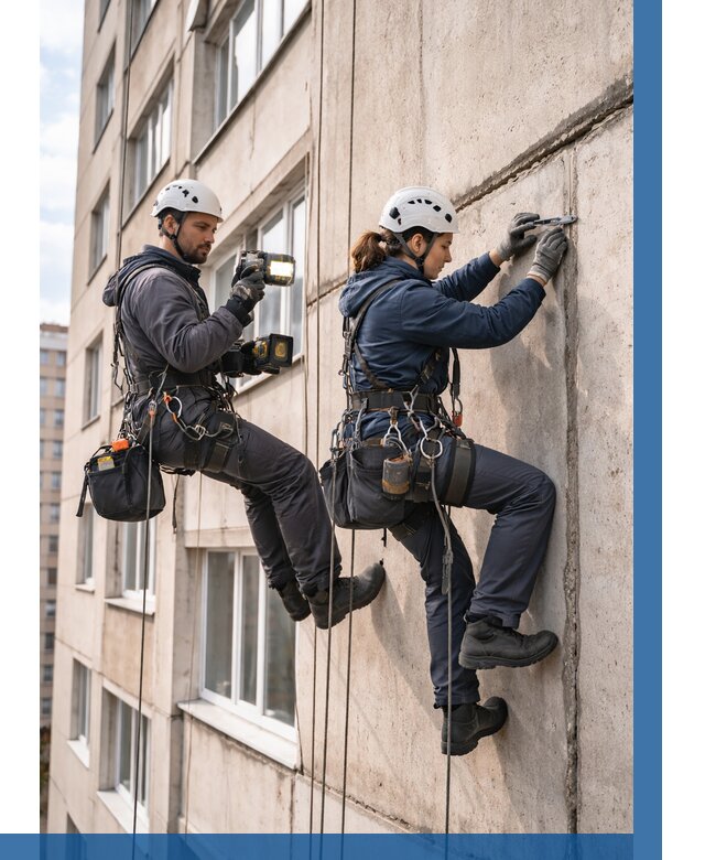 Обследование межпанельных швов в Юбилейном от 1855 р. | ВЫСОТНИК-Юбл