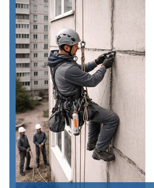 Обследование межпанельных швов и герметизация в Юбилейном