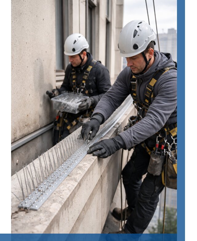 Установка шипов от птиц в Юбилейном от 876 р. | ВЫСОТНИК-Юбл